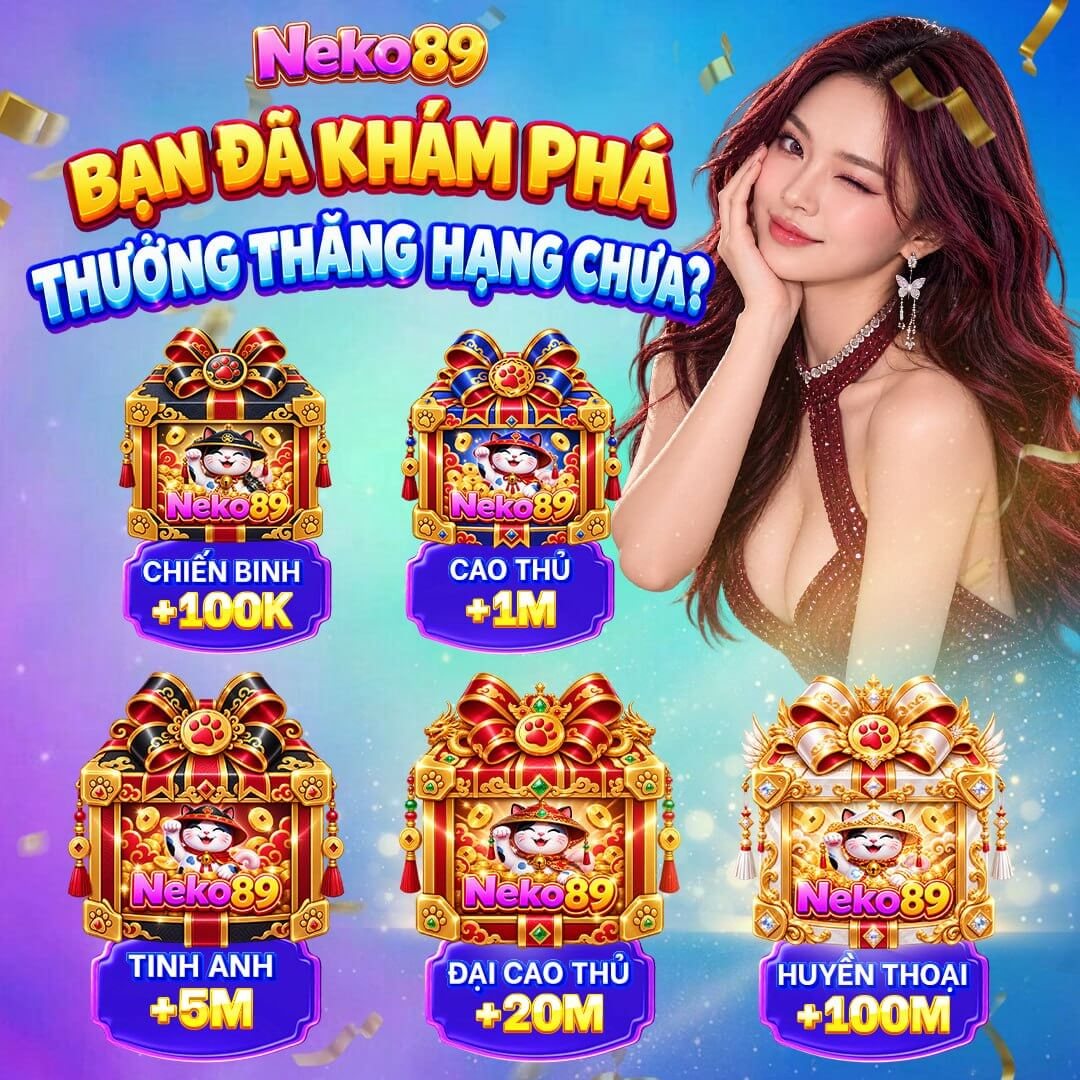Ảnh minh hoạ ưu đãi: Thưởng thăng hạng: +100K/+1M/+5M/+20M/+100M